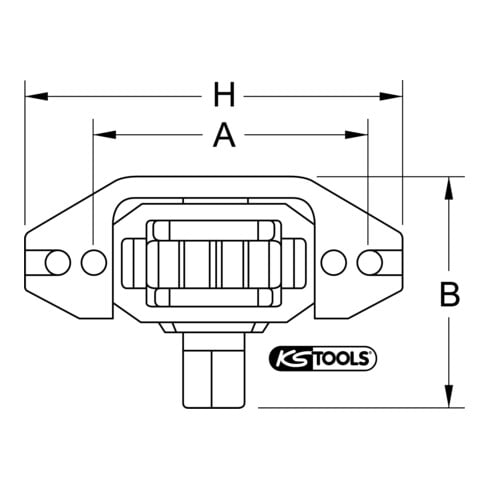 KS Tools Motor-Durchdrehvorrichtung für Iveco, 70x125 mm