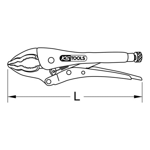 KS Tools mondtang met draadafsnijder