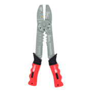 KS Tools Multifunktions-Crimpzange für isolierte und unisolierte Kabelschuhe, 220mm