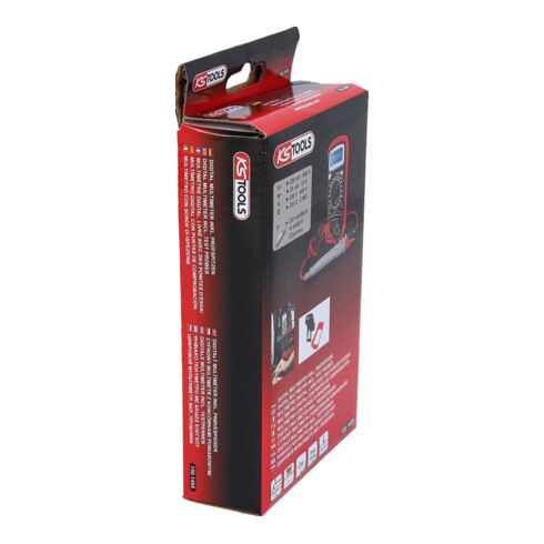KS Tools Multimetro digitale con punte di prova