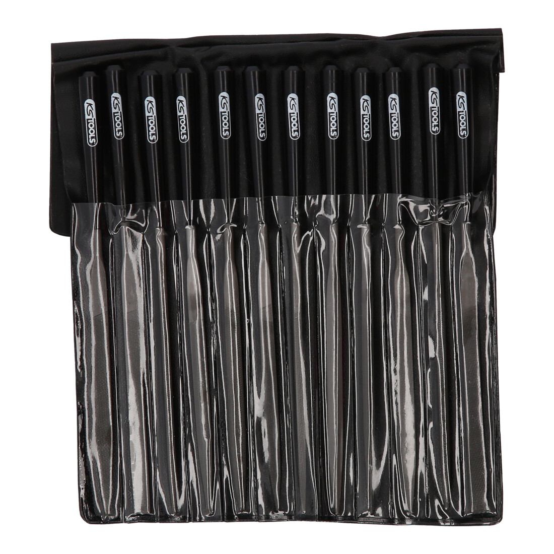 KS Tools naaldvijlenset met kunststof handvat, 12 stuks