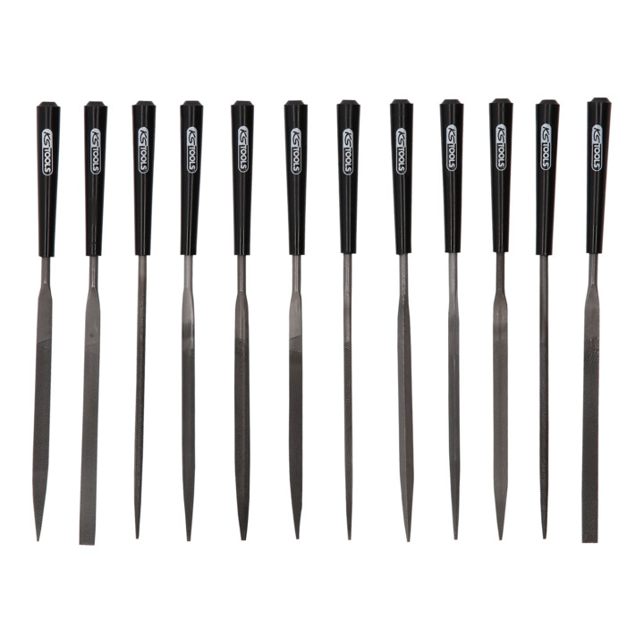 KS Tools Nadelfeilen-Satz mit Kunststoffheft, 12-teilig