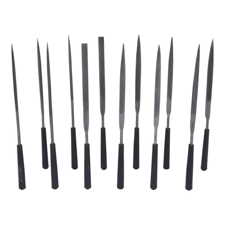 KS Tools Nadelfeilen-Satz mit Kunststoffheft, 12-teilig