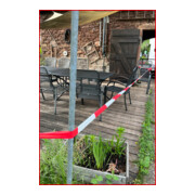 KS Tools Nastro barriera in pellicola rosso/bianco tratteggiato-4