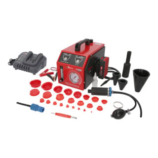 KS Tools Nebelmaschine zur Lecksuche, mit 2 Ah Akku, 36-tlg