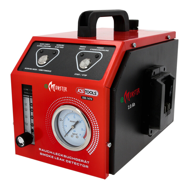 KS Tools Nebelmaschine zur Lecksuche, mit 2 Ah Akku, 36-tlg