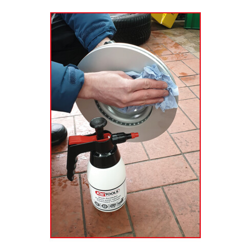KS Tools Nebulizzatore a pompaggio per detergente freni, 1l