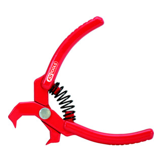 KS Tools Niet-Lösezange, rot, abgewinkelt, 100mm