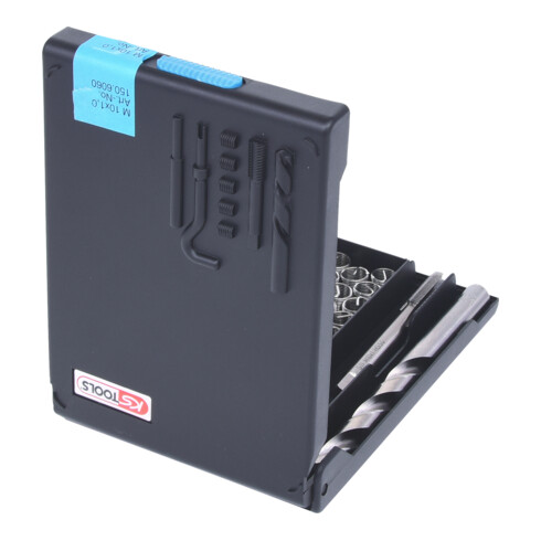 KS Tools Nirostahl Gewinde-Reparatur-Satz M10x1,0x14mm, 19-teilig