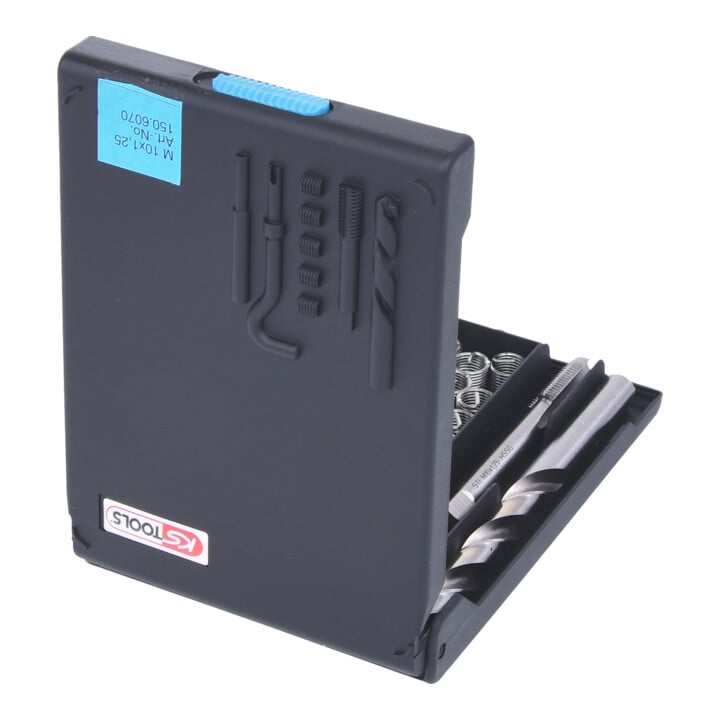 KS Tools Nirostahl Gewinde-Reparatur-Satz M10x1,25x13,8mm, 19-teilig