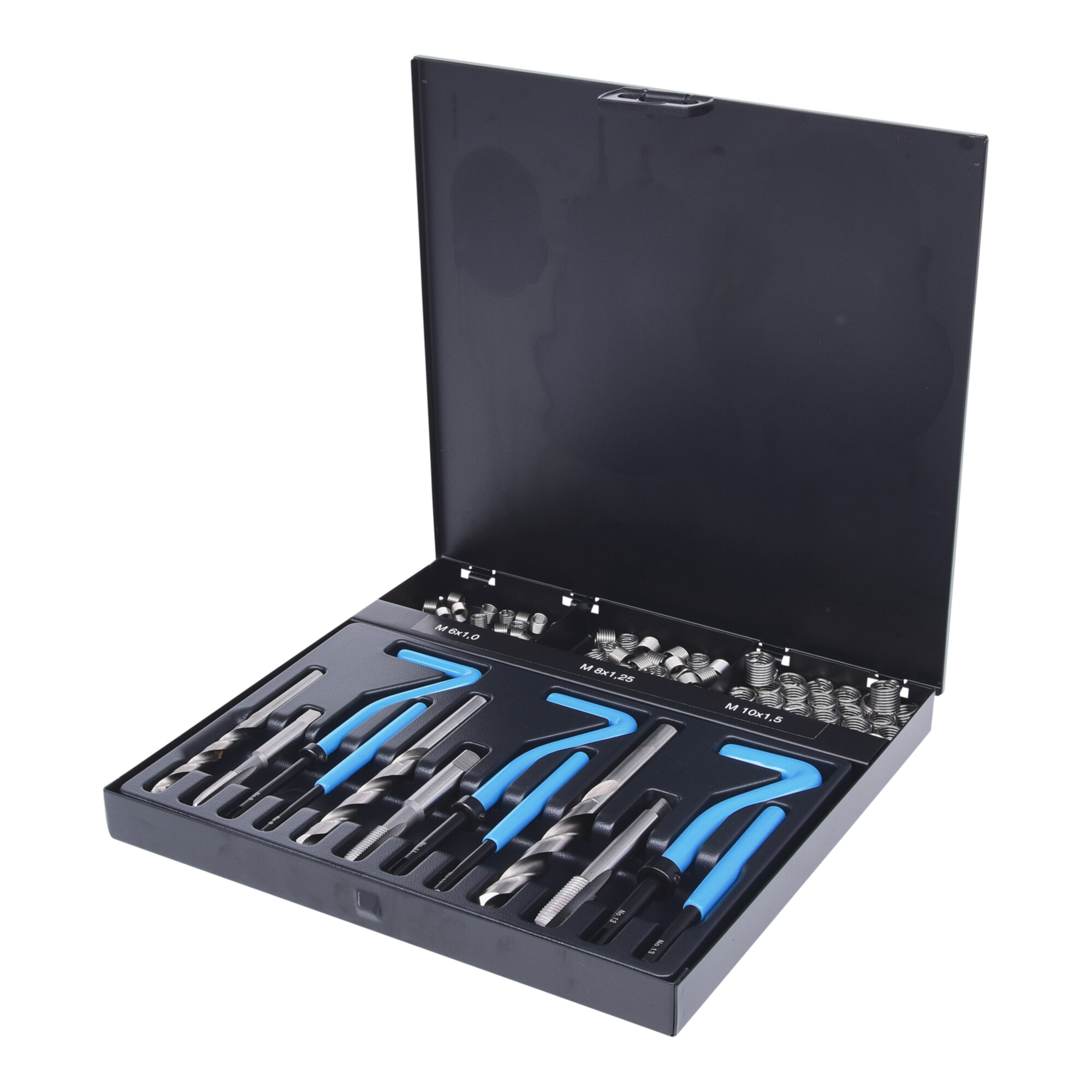 KS Tools Nirostahl Gewinde-Reparatur-Satz M6-M10, 87-teilig