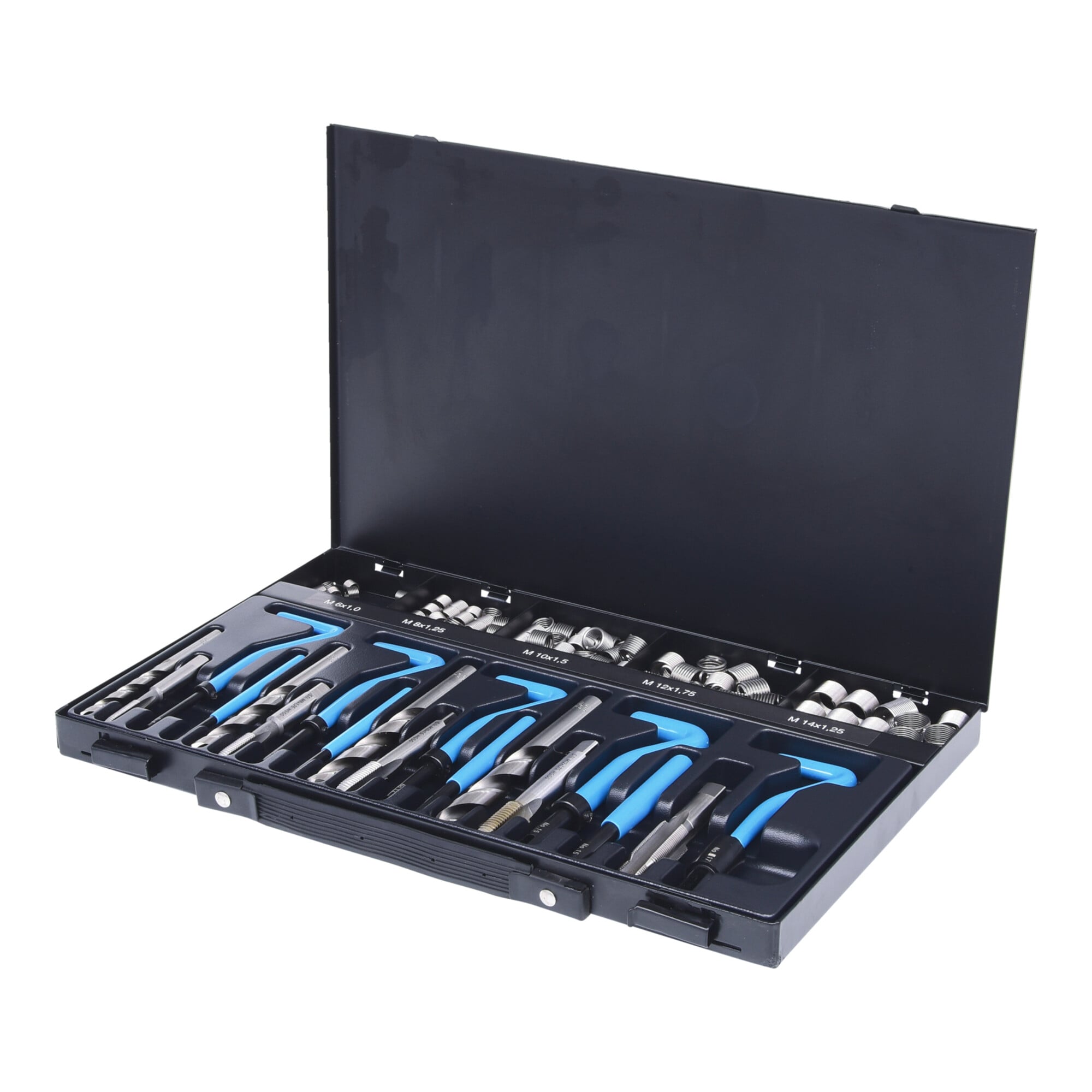 KS Tools Nirostahl Gewinde-Reparatur-Satz M6-M14, 113-teilig