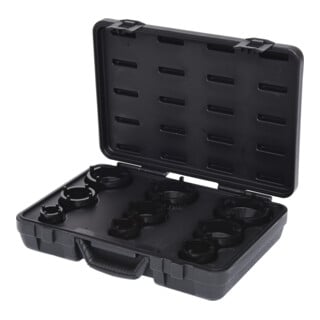 KS Tools Nutmuttern-Schlüssel-Satz, Zapfen aussen liegend, 9-tlg