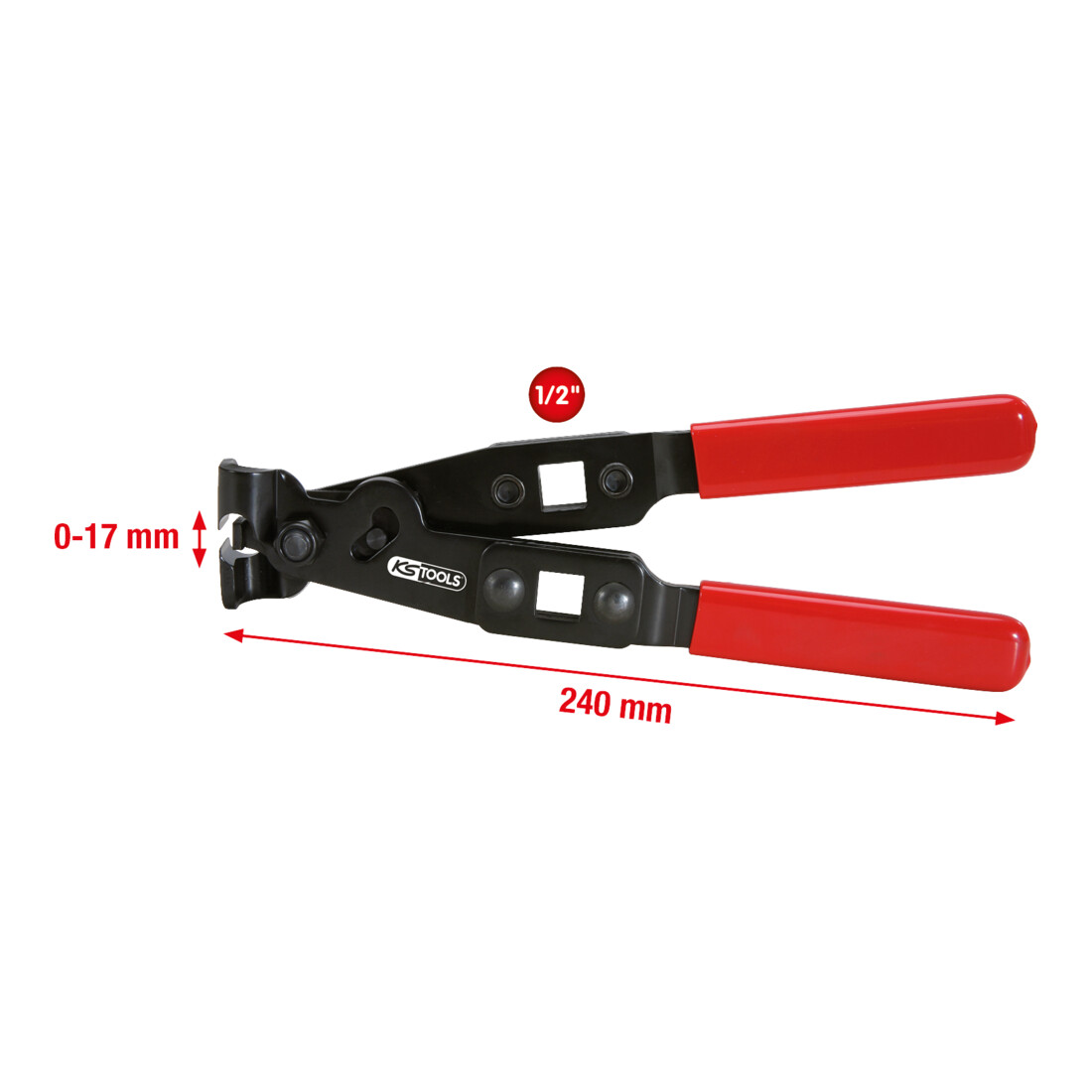 KS Tools O-Klipp-Schlauchklemmenzange, 240mm