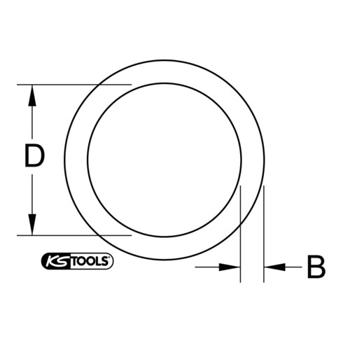 KS Tools O-ring 1/2", per bussola