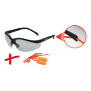 KS Tools Occhiali di sicurezza trasparenti, con tappi per le orecchie