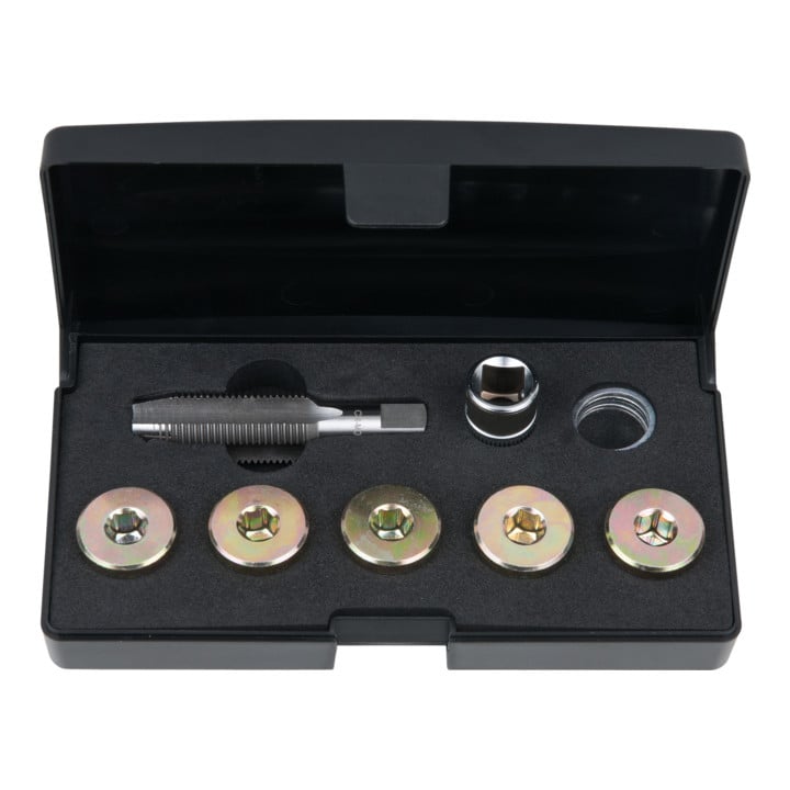 KS Tools Ölablassschrauben-Gewindereparatur-Satz, 12-teilig M17 x 1,5