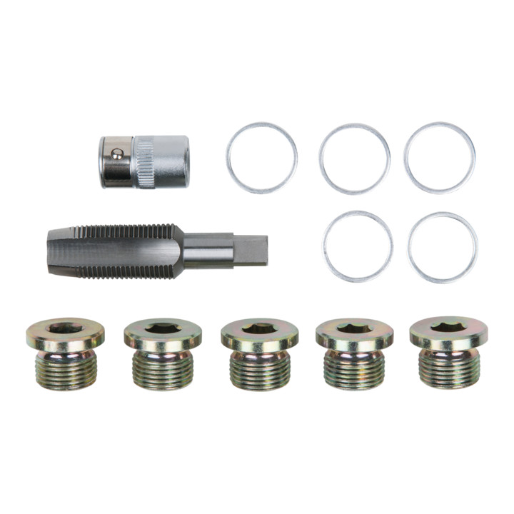KS Tools Ölablassschrauben-Gewindereparatur-Satz, 12-teilig M20 x 1,5