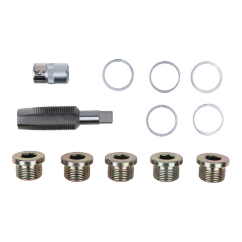 KS Tools Ölablassschrauben-Gewindereparatur-Satz, 12-teilig M22 x 1,5