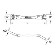 KS Tools Offener Doppel-Ringschlüssel, mit Doppelgelenk-3