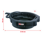 KS Tools olie lekbak 17 liter, Ø 445 mm