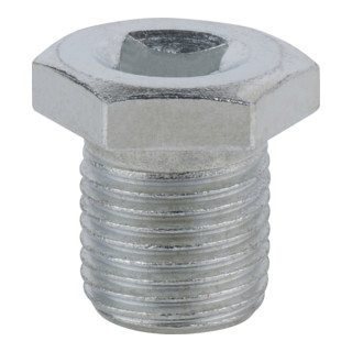 KS Tools olieaftapplug, binnenvierkant 8mm, M16x1.5x13mm, set van 10, 20 mm