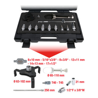 KS Tools olieaftapplug en oliefilterset, 13 stuks