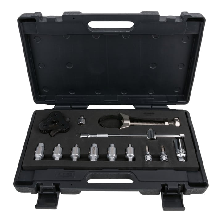 KS Tools olieaftapplug en oliefilterset, 13 stuks