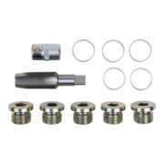 KS Tools olieaftapplug schroefdraad reparatieset, 12-delig M20 x 1,5-4