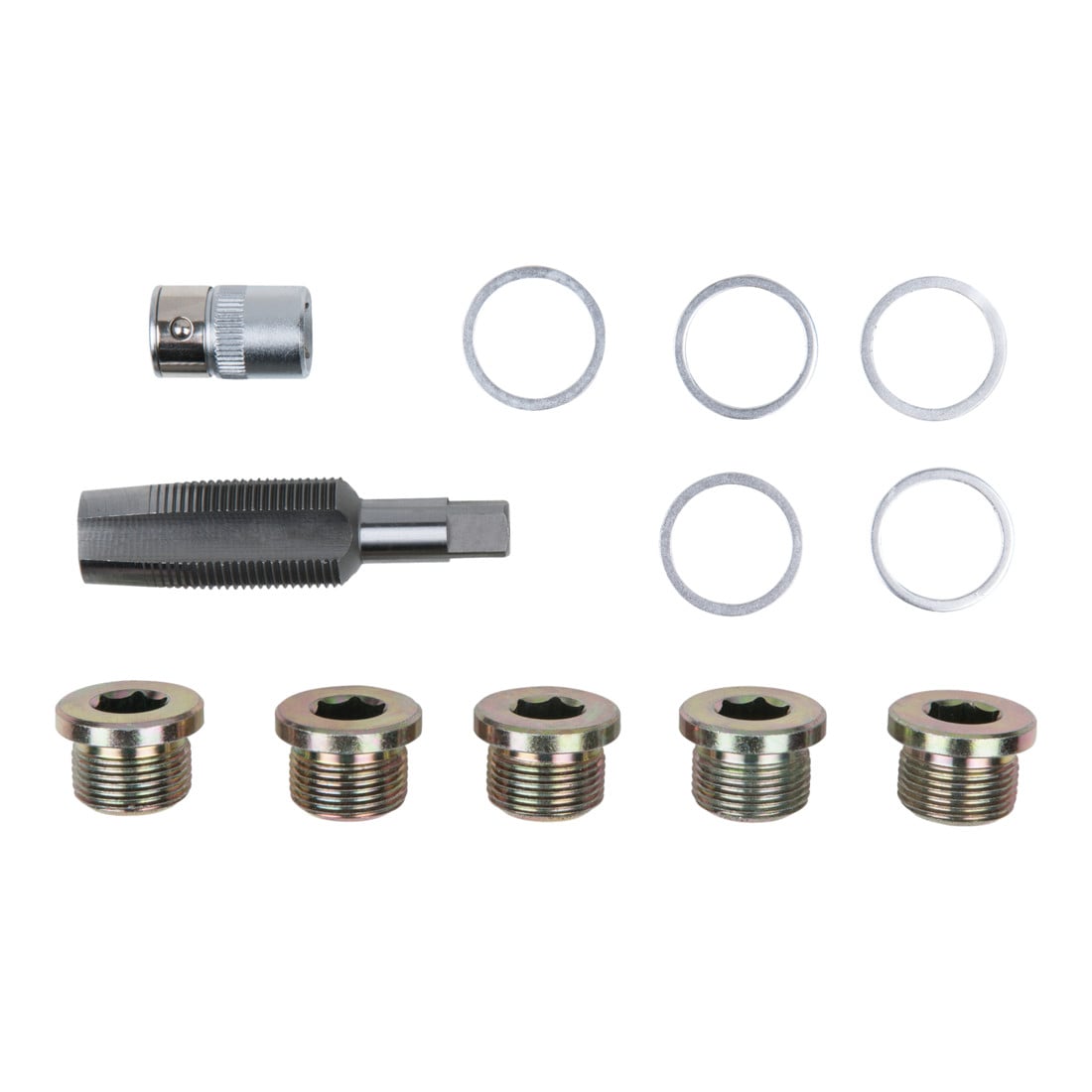 KS Tools olieaftapplug schroefdraad reparatieset, 12-delig M22 x 1,5