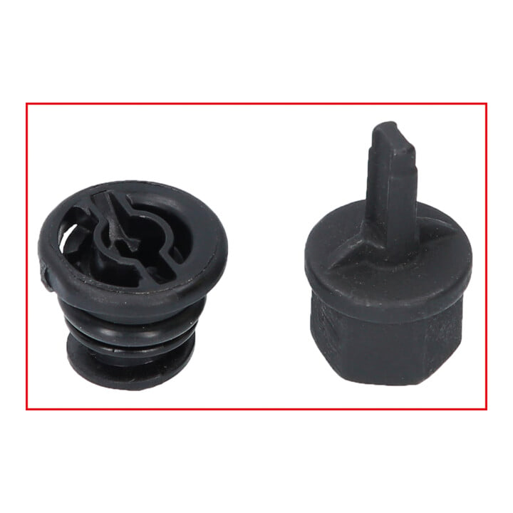 KS Tools olieservice speciaal profielset 3/8 inch voor kunststof olieaftappluggen, 6 st.