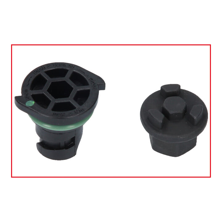 KS Tools olieservice speciaal profielset 3/8 inch voor kunststof olieaftappluggen, 6 st.