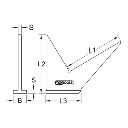 KS Tools Onglet, 155 mm