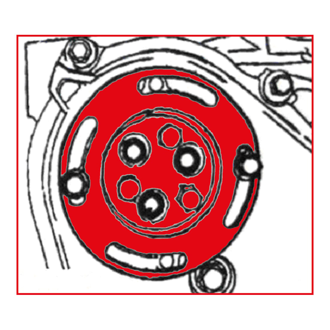 KS Tools Outil de fixation de pompes à eau Opel