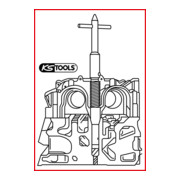 KS Tools Outil de nettoyage de siège d'injecteur, 1.6l PSA Common-Rail Diesel-3