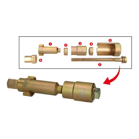 KS Tools outil d'extraction et d'insertion pour les roulements non localisés et les douilles de guidage BPW