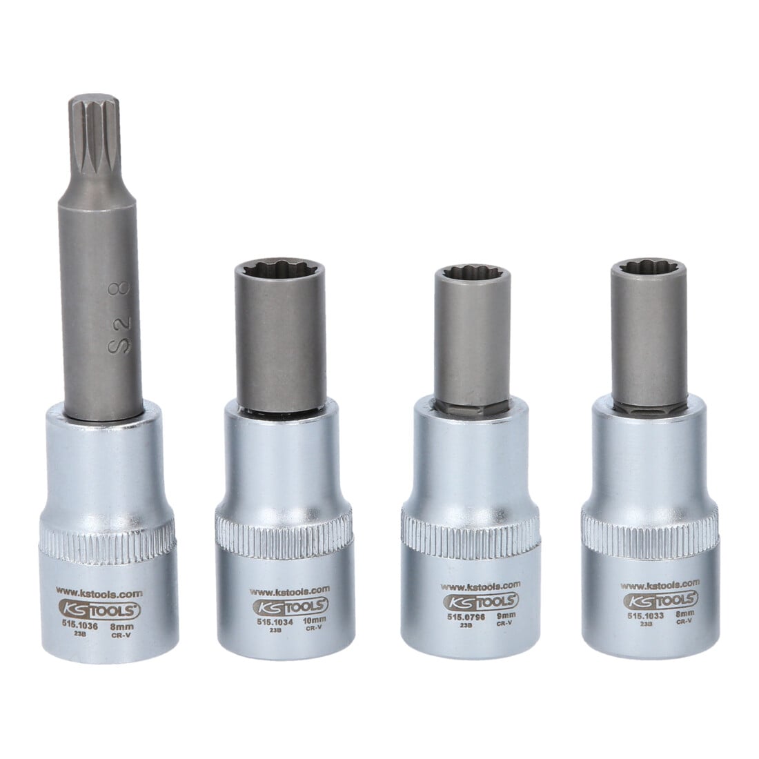 KS Tools OZ Spezial-Alu-Felgen-Stecknuss-Satz für mehrteilige OZ-Felgen, 4-tlg