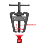 KS Tools paalklem ruitenwisserarm trekker 2-armig,45mm-2