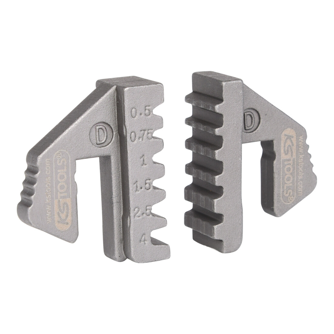 KS Tools Paar Crimp-Einsätze für Aderendhülsen, Ø 0,5 - 4 mm