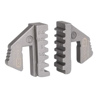 KS Tools Paar Crimp-Einsätze für Aderendhülsen, Ø 0,5 - 4 mm