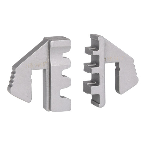 KS Tools Paar Crimp-Einsätze für Flachstecker 4,8 und 6,3 mm, Ø 0,5 - 6,0 mm