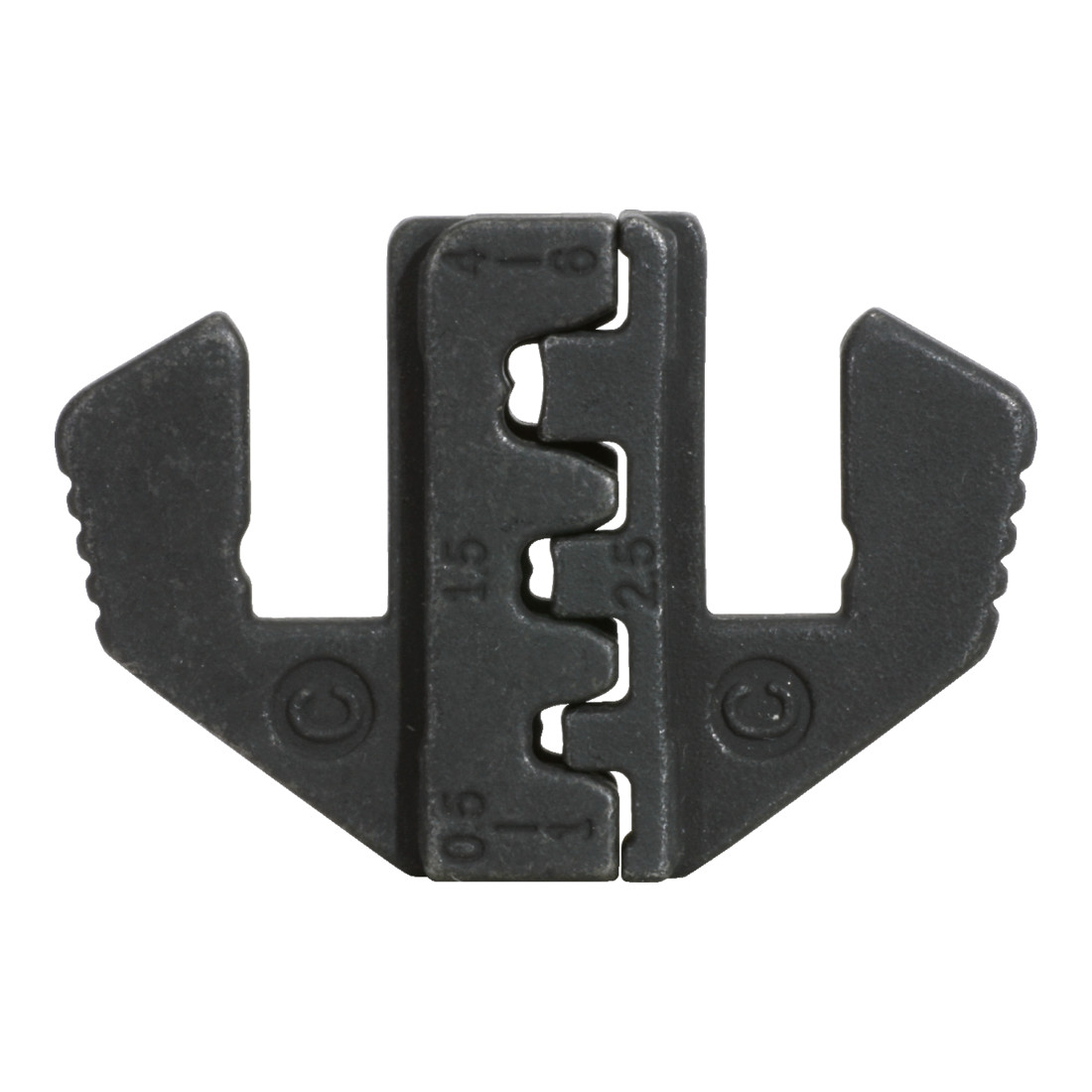 KS Tools Paar Crimp-Einsätze für Flachstecker 4,8 und 6,3 mm, Ø 0,5 - 6,0 mm