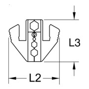 KS Tools Paar Crimp-Einsätze für Koaxstecker, Ø 6,50 / 5,41 / 1,72 mm-4
