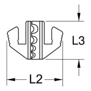 KS Tools Paar Crimp-Einsätze für nicht isolierte Kabelösen, Ø 0,5 - 10 mm-2
