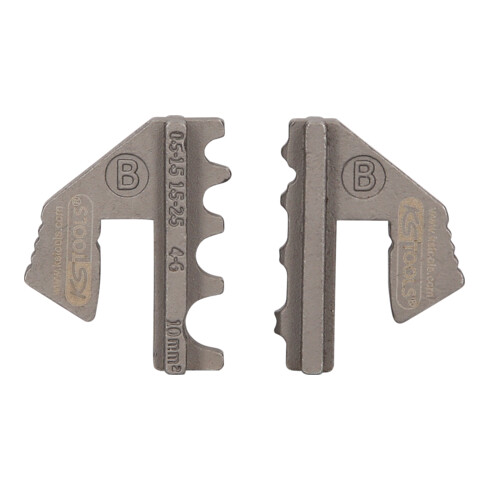 KS Tools Paar Crimp-Einsätze für nicht isolierte Kabelösen, Ø 0,5 - 10 mm