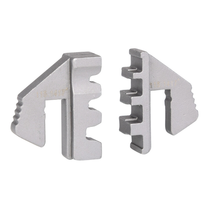 KS Tools paar krimpprofielen voor platte klemmen 4,8 en 6,3 mm, Ø 0,5 - 6,0 mm