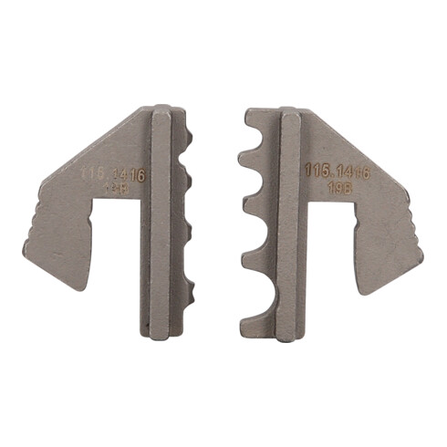 KS Tools paar krimpstempels voor niet-geïsoleerde kabelogen, Ø 0,5 - 10 mm