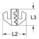 KS Tools Paire de plaquettes de sertissage pour connecteurs plats 4,8 et 6,3 mm, Ø 0,5 - 6,0 mm-2