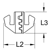 KS Tools Paire de plaquettes de sertissage pour connecteurs plats 4,8 et 6,3 mm, Ø 0,5 - 6,0 mm-5