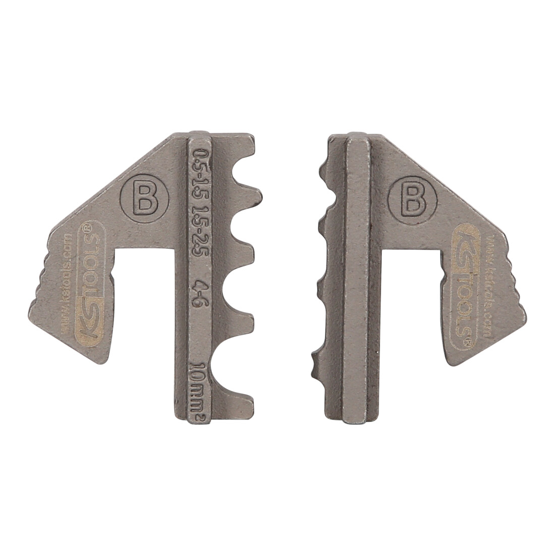 KS Tools Paire d'inserts à sertir pour cosses non isolées, Ø 0,5 - 10 mm
